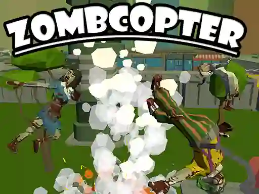 Гульня Zombcopter онлайн