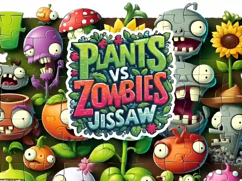 Гульня Plants vs Zombies Jigsaw онлайн