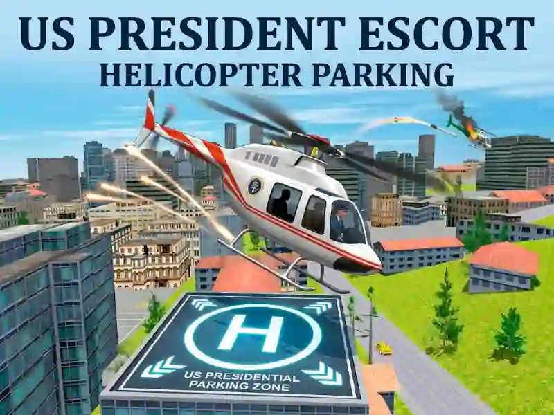 Гульня US President Escort Helicopter Parking онлайн
