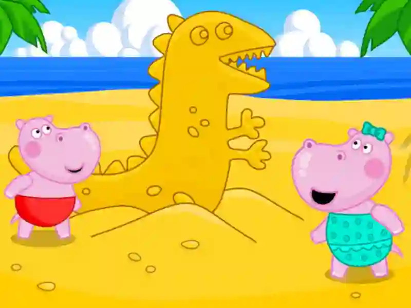 Гульня Hippo Beach Adventures онлайн
