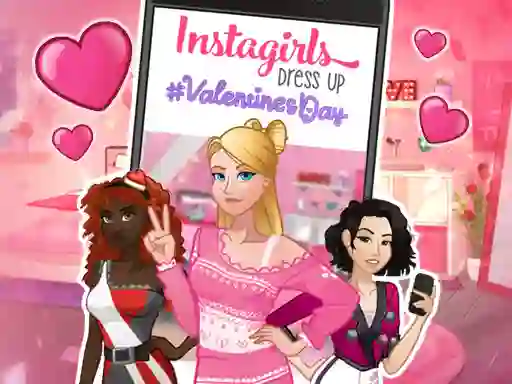 Гульня Instagirls: Valentine Dress Up онлайн
