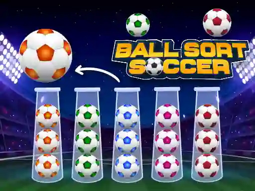 Гульня Ball Sort Soccer онлайн