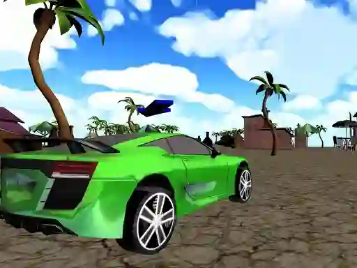 Гульня Xtreme Beach Car Racing онлайн