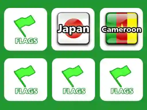 Гульня Memory With Flags онлайн