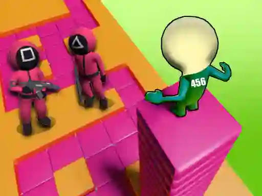 Гульня Squid Game Stacky Maze онлайн