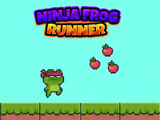 Гульня Ninja Frog Runner онлайн