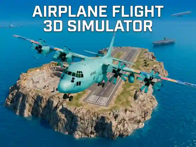 Гульня Airplane Flight 3D Simulator онлайн