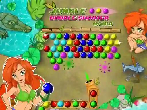 Гульня Jungle Bubble Shooter Mania онлайн