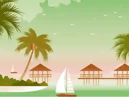 Гульня Tropical Paradise Difference онлайн