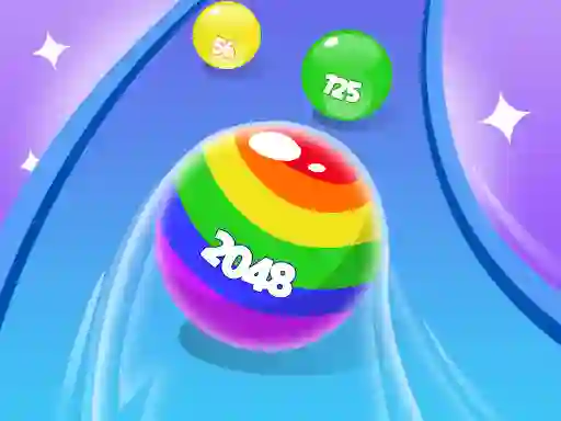 Гульня 2048 Run Gorgeous Balls онлайн