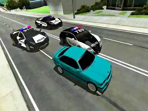 Гульня Mad Cop Police Car Race: Police Car vs Gangster Escape онлайн