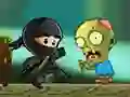 Гульня Ninja Kid Vs Zombies онлайн