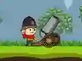 Гульня Cannons and Soldiers mountain offense онлайн