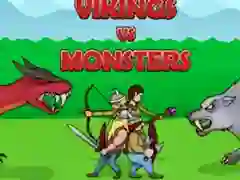 Гульня Vikings vs Monsters онлайн