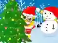 Гульня Minions Christmas Snowball Wars онлайн