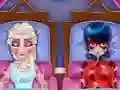 Гульня Ladybug And Elsa's First Aid онлайн