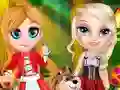 Гульня Little Elsa In Red Hood онлайн