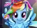Гульня Rainbow pony real haircuts онлайн