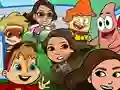 Гульня Nickelodeon Tag attack онлайн