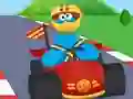Гульня 123 Sesame Street: Cookie Kart Racing онлайн
