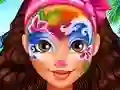 Гульня Oceania Princess Moana Face Art онлайн