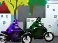 Гульня Bike Racing Math Integers онлайн