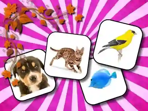 Гульня Animals Memory онлайн