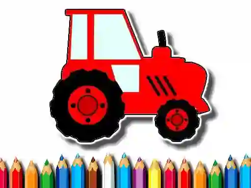 Гульня Easy Kids Coloring Tractor онлайн