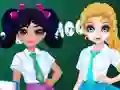 Гульня Jacqueline and Eliza School Bag Design Contest онлайн