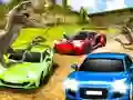 Гульня Dino Car Race онлайн