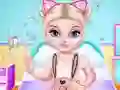 Гульня Naughty Baby Elsa's Weekend онлайн