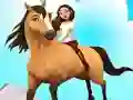 Гульня Horse Run 3D онлайн
