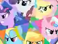 Гульня Pony Round Puzzle онлайн
