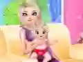 Гульня Princess Elsa Baby Born онлайн