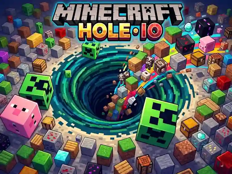 Гульня Minecraft Hole IO онлайн