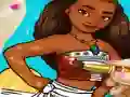 Гульня Moana Coloring Book онлайн