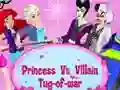 Гульня Princess Vs. Villains Tug-of-war онлайн