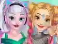 Гульня Elsa and Rapunzel Future Fashion онлайн