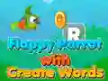 Гульня Flappy Parrot with Create Words онлайн