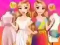 Гульня Princesses Outfit Coloring онлайн