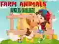 Гульня Farm Animals Puzzles Challenge онлайн