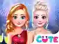 Гульня Frozen Princess New years Eve онлайн