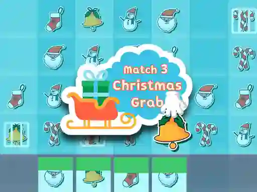Гульня Christmas Grab Match 3 онлайн