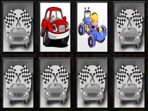 Гульня Racing Cars Memory онлайн