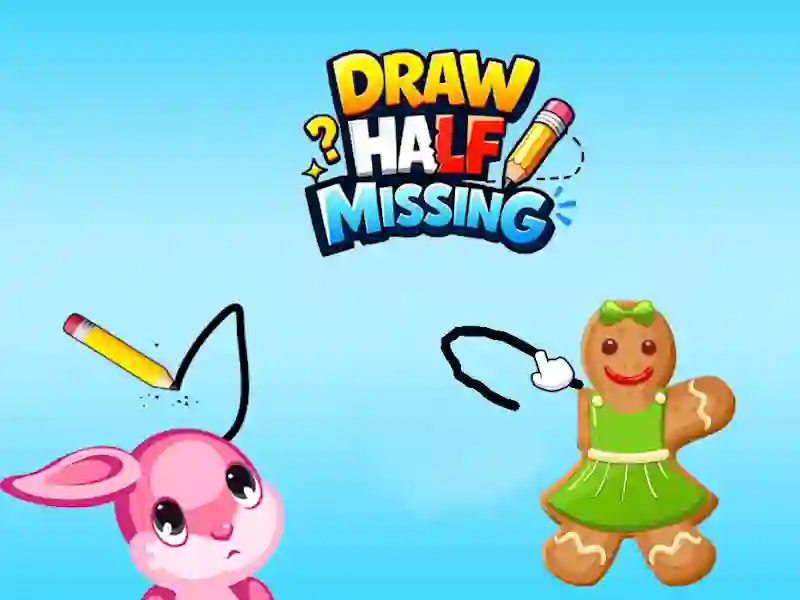 Гульня Draw Half Game онлайн
