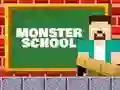 Гульня Monster School: Roller Coaster & Parkour онлайн