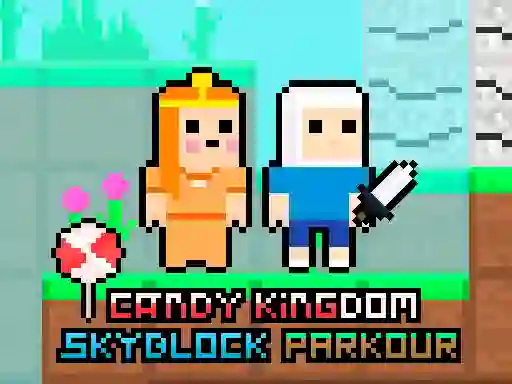 Гульня Candy Kingdom Skyblock Parkour онлайн