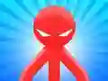 Гульня Red Stickman vs Monster School онлайн