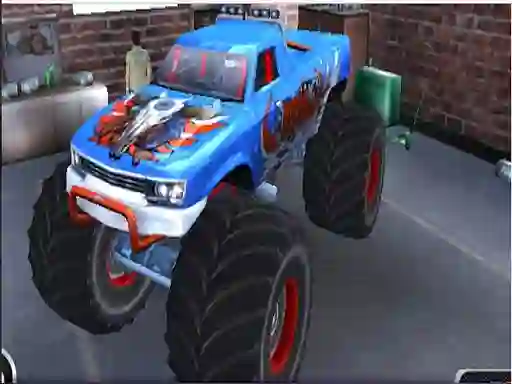 Гульня Monster Truck Stunt Adventure онлайн