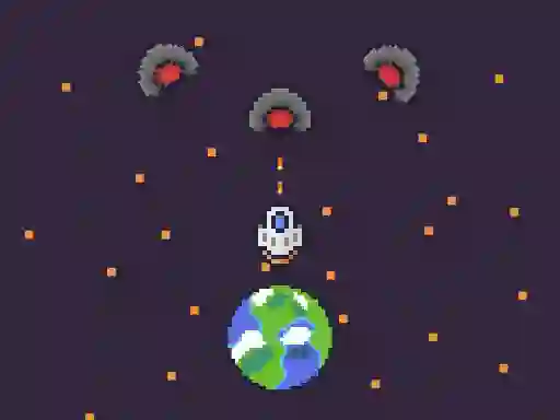 Гульня Pixel Protect Your Planet онлайн